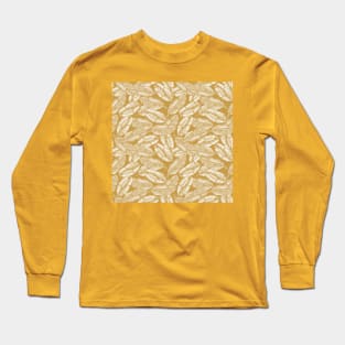 Golden Banana Leaves Long Sleeve T-Shirt